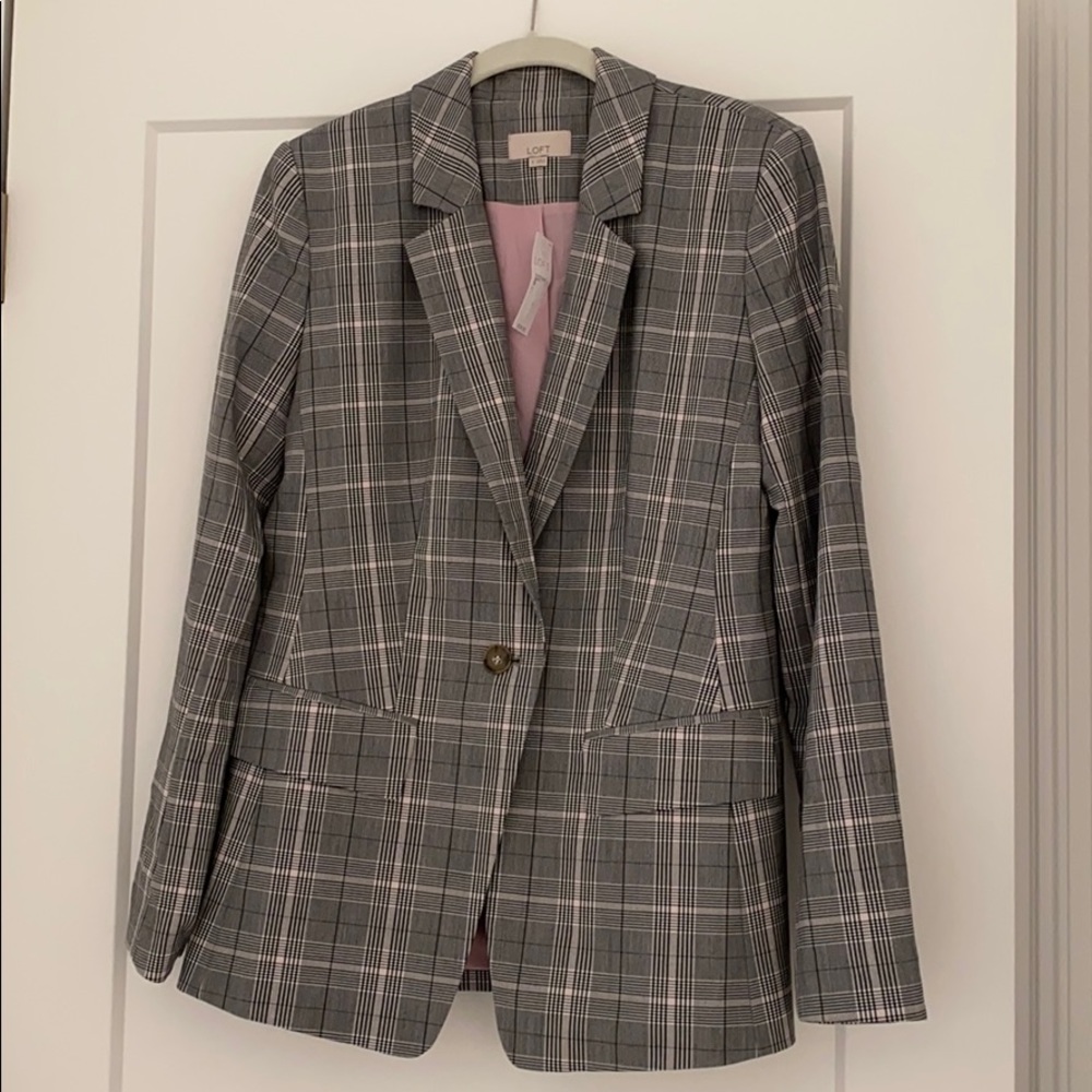 Loft Plaid blazer